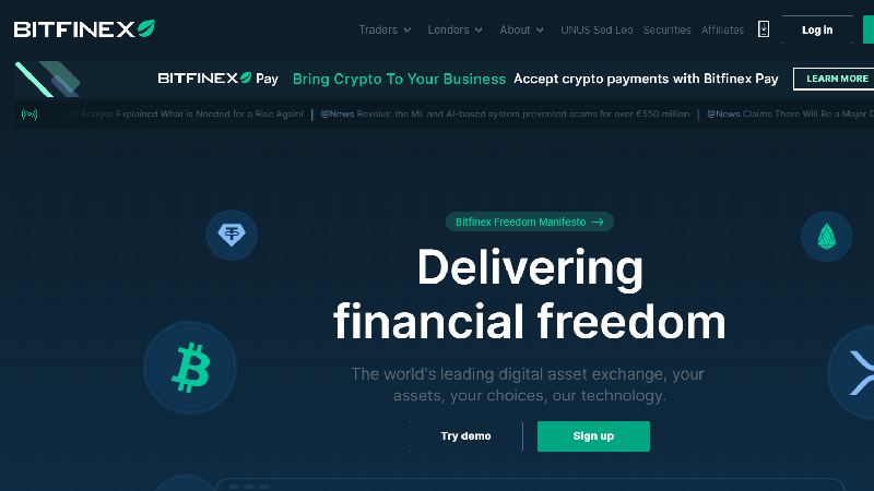Bitfinex-pertukaran-kripto-berbiaya-rendah
