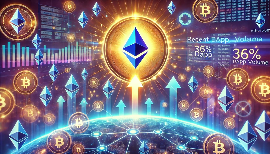 Volume DApp Ethereum Naik 36% dalam Seminggu